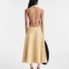 Abito Favola Abito halter in pelle scamosciata