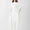 Abito in maglia Mistral Abito drappeggiato a maniche corte Abito in maglia Mistral Abito drappeggiato a maniche corte