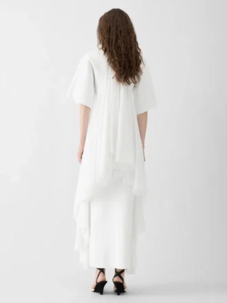 Abito in maglia Mistral Abito drappeggiato a maniche corte