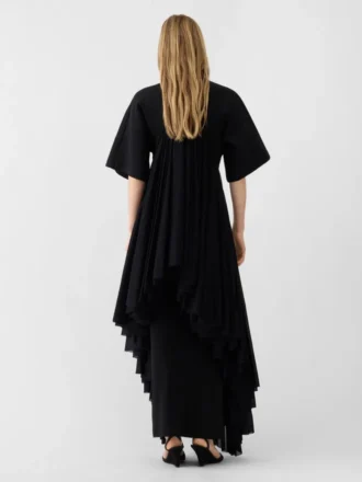 Abito in maglia Mistral Abito drappeggiato a maniche corte