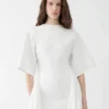 Abito in maglia Mistral Abito drappeggiato a maniche corte Abito in maglia Mistral Abito drappeggiato a maniche corte