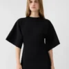 Abito in maglia Mistral Abito drappeggiato a maniche corte Abito in maglia Mistral Abito drappeggiato a maniche corte