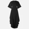 Abito in maglia Mistral Abito drappeggiato a maniche corte Abito in maglia Mistral Abito drappeggiato a maniche corte