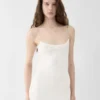 Abito in maglia Plumetis Abito drappeggiato trasparente Abito in maglia Plumetis Abito drappeggiato trasparente