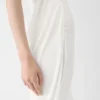 Abito in maglia Plumetis Abito drappeggiato trasparente Abito in maglia Plumetis Abito drappeggiato trasparente