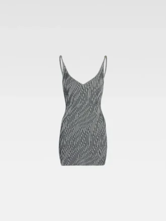 Abito mini in maglia Zebra Abito mini in jacquard Zebra