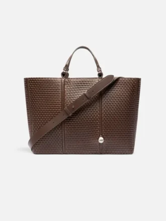 Borsa shopper orizzontale Marino Borsa tote in morbida pelle