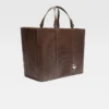 Borsa shopper orizzontale Marino Borsa tote in morbida pelle Borsa shopper orizzontale Marino Borsa tote in morbida pelle