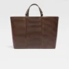 Borsa shopper orizzontale Marino Borsa tote in morbida pelle Borsa shopper orizzontale Marino Borsa tote in morbida pelle
