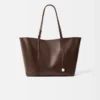 Borsa tote in morbida pelle Marino Borsa tote in morbida pelle Marino