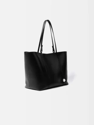 Borsa tote in morbida pelle Marino