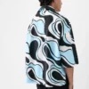 Camicia a maniche corte Pablo Camicia asimmetrica con stampa Zebra Arty