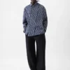 Camicia a maniche lunghe Cuadro Camicia asimmetrica a righe Business