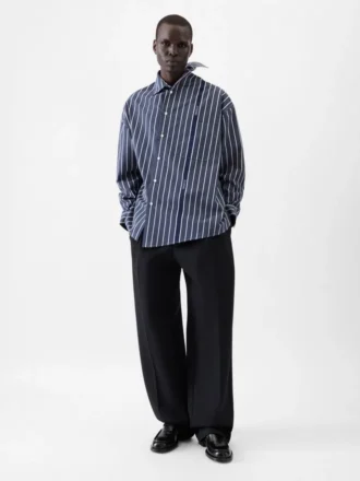 Camicia a maniche lunghe Cuadro Camicia asimmetrica a righe Business