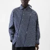 Camicia a maniche lunghe Cuadro Camicia asimmetrica a righe Business
