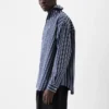 Camicia a maniche lunghe Cuadro Camicia asimmetrica a righe Business