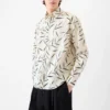 Camicia a maniche lunghe Simon Camicia con stampa fogliame Camicia a maniche lunghe Simon Camicia con stampa fogliame