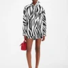 Camicia Cuadro Camicia asimmetrica con stampa Zebra Arty