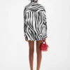 Camicia Cuadro Camicia asimmetrica con stampa Zebra Arty