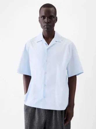 Camicia Fonccio Camicia da bowling con firma ricamata