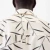 Camicia Fonccio Camicia da bowling con stampa fogliame