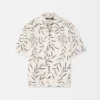 Camicia Fonccio Camicia da bowling con stampa fogliame