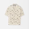 Camicia in denim Camicia bowling con stampa anatra Camicia in denim Camicia bowling con stampa anatra