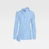 Camicia Pablo Camicia asimmetrica a righe Camicia Pablo Camicia asimmetrica a righe