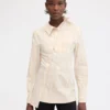 Camicia Pablo Camicia asimmetrica a righe Camicia Pablo Camicia asimmetrica a righe