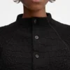 Cardigan Scala Cardigan con collo alto Cardigan Scala Cardigan con collo alto