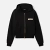 Felpa con cappuccio e zip Gros Grain Felpa con cappuccio e zip con logo Grosgrain