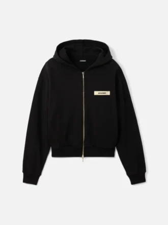 Felpa con cappuccio e zip Gros Grain Felpa con cappuccio e zip con logo Grosgrain