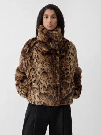 Giacca Fernando Giacca in finto leopardo