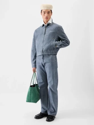 Giacca in denim Canevas de-Nîmes Giacca in denim con zip