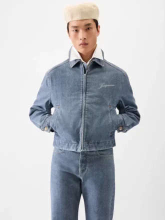 Giacca in denim Canevas de-Nîmes Giacca in denim con zip