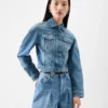 Giacca in denim Ovalo de-Nîmes Giacca in denim curvo Giacca in denim Ovalo de-Nîmes Giacca in denim curvo