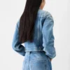 Giacca in denim Ovalo de-Nîmes Giacca in denim curvo Giacca in denim Ovalo de-Nîmes Giacca in denim curvo