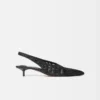 Il basso Cubisto Banane Slingback intrecciato banana