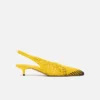 Il basso Cubisto Banane Slingback intrecciato banana