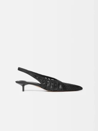 Il basso Cubisto Banane Slingback intrecciato banana
