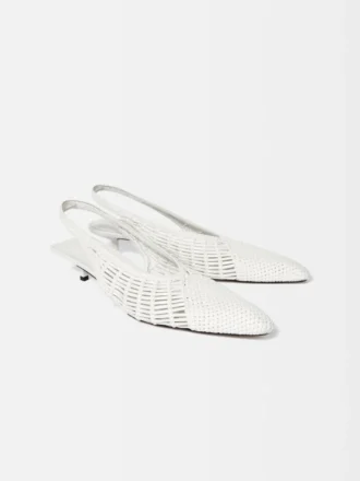 Il basso Cubisto Banane Slingback intrecciato banana