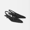 Il basso Cubisto Banane Slingback intrecciato banana