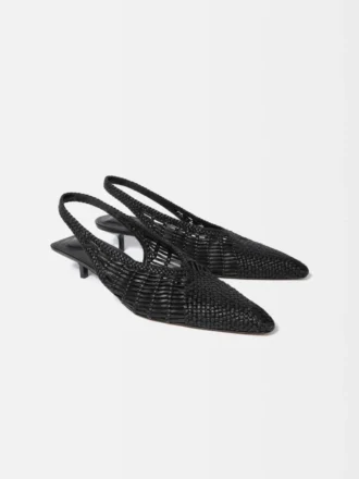 Il basso Cubisto Banane Slingback intrecciato banana
