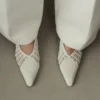 Il basso Cubisto Banane Slingback intrecciato banana