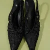 Il basso Cubisto Banane Slingback intrecciato banana
