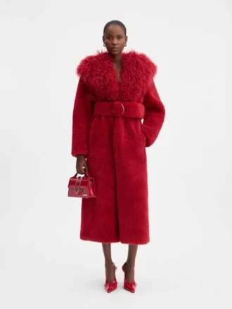 Il cappotto lungo Pilou Cappotto lungo in shearling