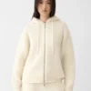 Il cardigan con zip Nuvola Cardigan con zip in mohair