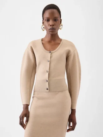 Il cardigan Doppio Cardigan curvo