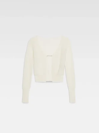 Il cardigan Jacquemus Cardigan con logo Fluffy charm
