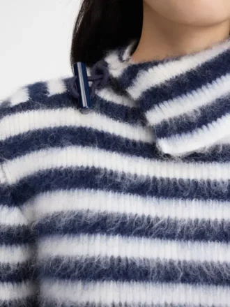 Il maglione Marina Maglione in mohair a righe Il maglione Marina Maglione in mohair a righe